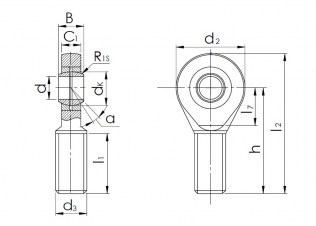 Подшипник Шарнирные головки с внешней резьбой Подшипник SAL 12 T/K (POS 12 L) по выгодным ценам Дербент